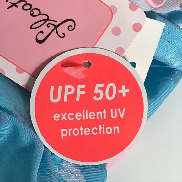 NWT Floatmini Blue Iridescent Unicorn Swimsuit - Picture 3 of 13